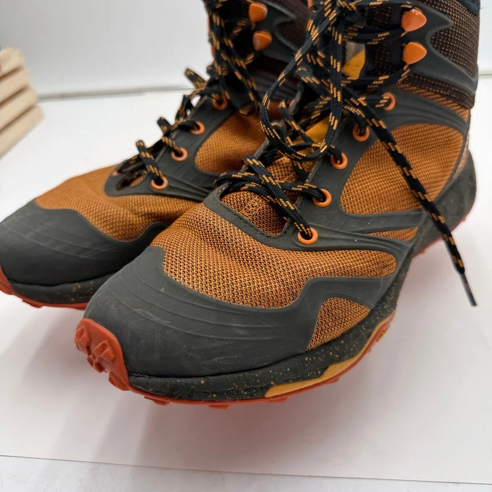 Merrell Hiking Boots Altalight Knit Mid Vibram Orange Black Mens 9.5